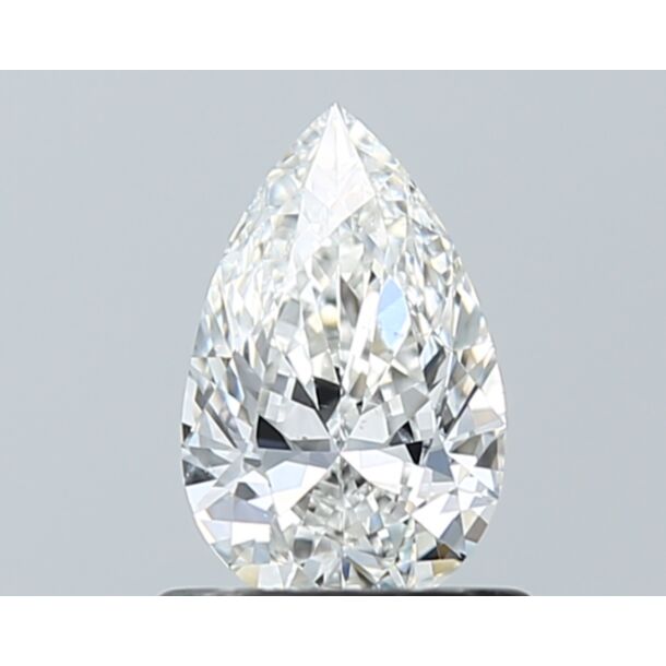 0.71 Karaat Natuurlijke Diamant met een Peer vorm, Kleur F, Zuiverheid SI1
