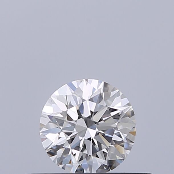0.34 Carat Natural Diamond, Round Cut, Color F, Clarity VVS2