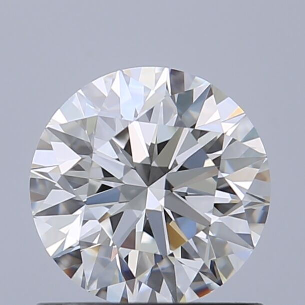 0.92 Carat Natural Diamond, Round Cut, Color F, Clarity VVS1