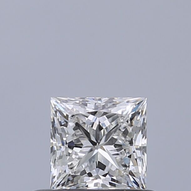 0.46 Karaat Natuurlijke Diamant met een Prinses vorm, Kleur F, Zuiverheid VVS2