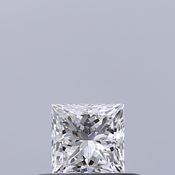 0.32 Carat Diamant Naturel de taille Princesse, Couleur D, Pureté IF