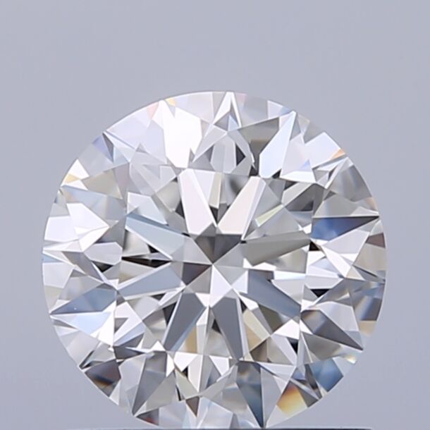 1 Carat Natural Diamond, Round Cut, Color E, Clarity VVS2