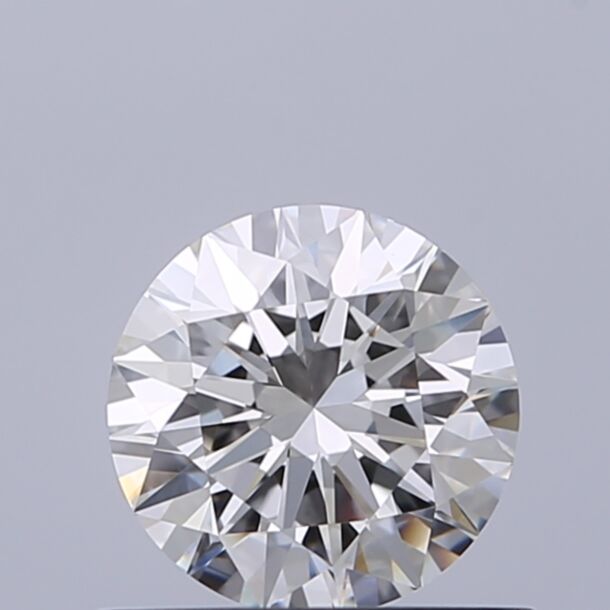0.61 Carat Diamant Naturel de taille Brillant, Couleur G, Pureté VVS2