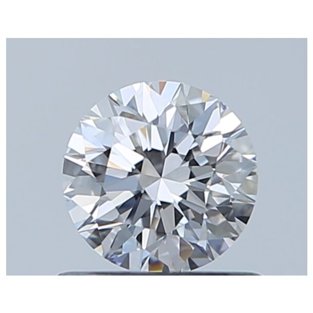 0.6 Carat Natural Diamond, Round Cut, Color D, Clarity VVS2