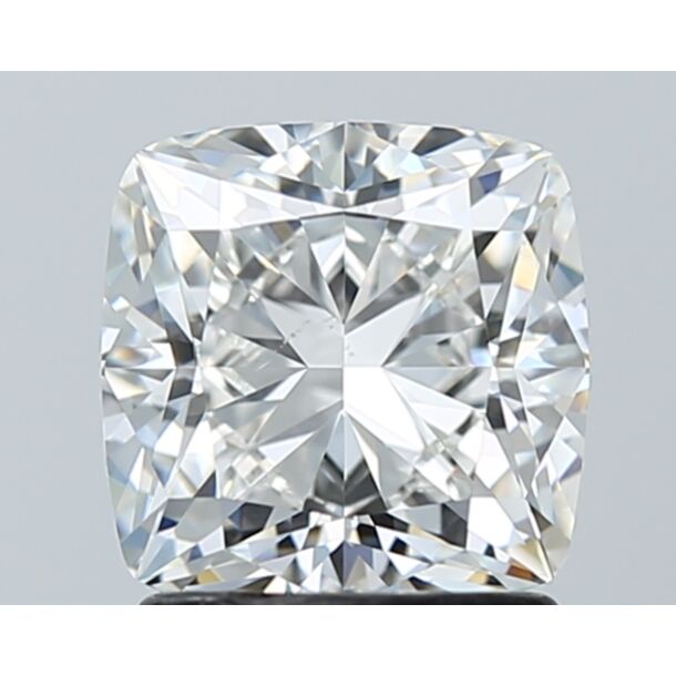 1.71 Carat Natural Diamond, Cushion Cut, Color H, Clarity SI1