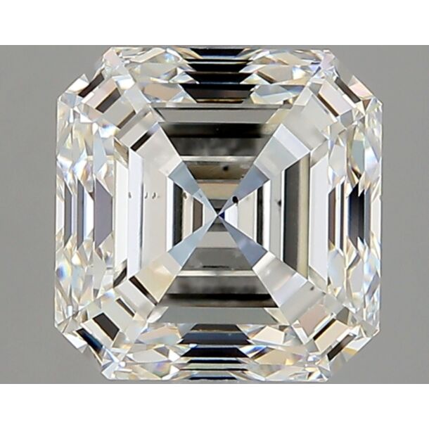 3.01 Karat Natürlicher Diamant Im Asscherschliff, Farbe G, Reinheit SI1