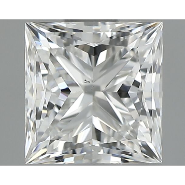0.81 Karaat Natuurlijke Diamant met een Prinses vorm, Kleur F, Zuiverheid VS2