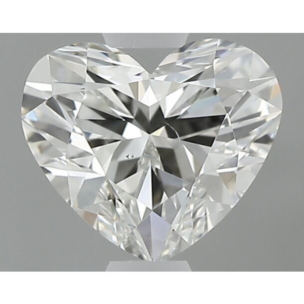 0.61 Carat Natural Diamond, Heart Cut, Color I, Clarity SI1