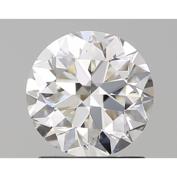 1.52 Carat Natural Diamond, Round Cut, Color H, Clarity VS1