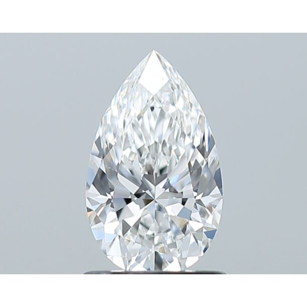 1 Carat Natural Diamond, Pear Cut, Color E, Clarity VVS1