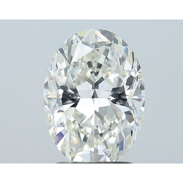 2 Carat Natural Diamond, Oval Cut, Color I, Clarity SI1