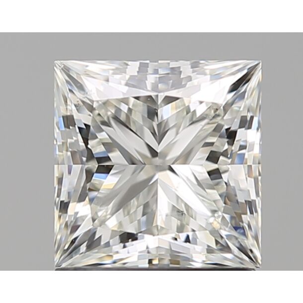 1.5 Carat Natural Diamond, Princess Cut, Color I, Clarity SI1