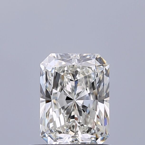 0.7 Carat Natural Diamond, Radiant Cut, Color H, Clarity IF