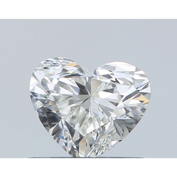 0.5 Carat Natural Diamond, Heart Cut, Color H, Clarity VVS2