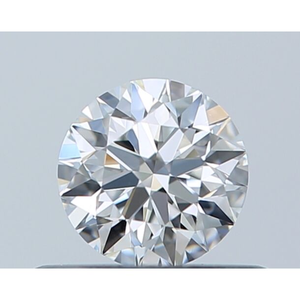 0.36 Carat Natural Diamond, Round Cut, Color F, Clarity IF