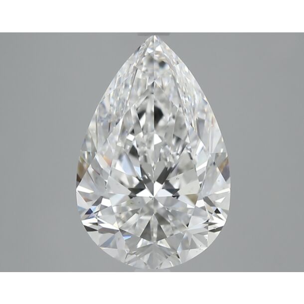5.02 Carat Diamant Naturel de taille Poire, Couleur E, Pureté VS2
