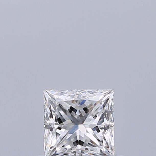 0.35 Carat Diamant Naturel de taille Princesse, Couleur D, Pureté VVS1