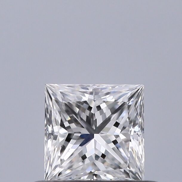 0.42 Karat Natürlicher Diamant Im Prinzessschliff, Farbe E, Reinheit VS1