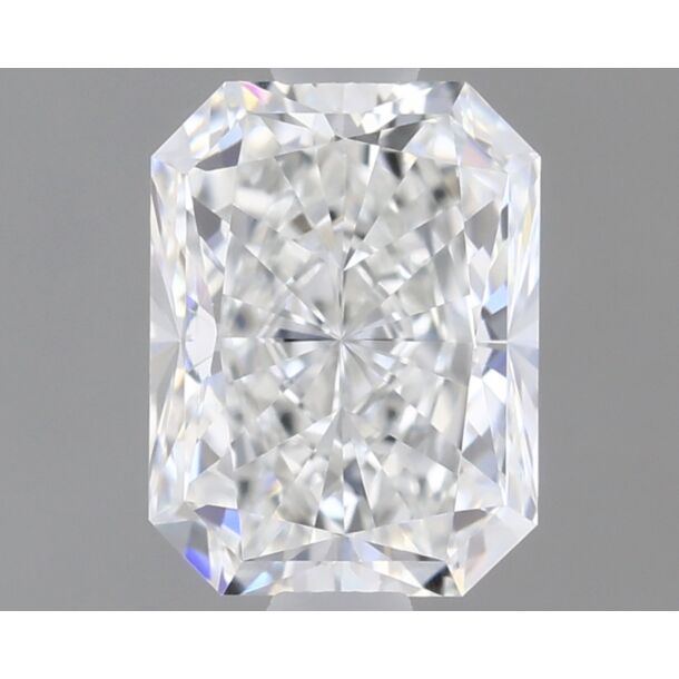 0.6 Carat Natural Diamond, Radiant Cut, Color G, Clarity FL