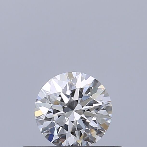0.32 Carat Natural Diamond, Round Cut, Color D, Clarity IF
