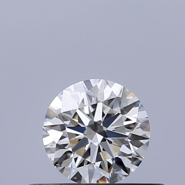 0.38 Carat Natural Diamond, Round Cut, Color H, Clarity VVS1