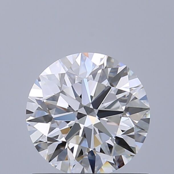 0.8 Carat Natural Diamond, Round Cut, Color D, Clarity IF