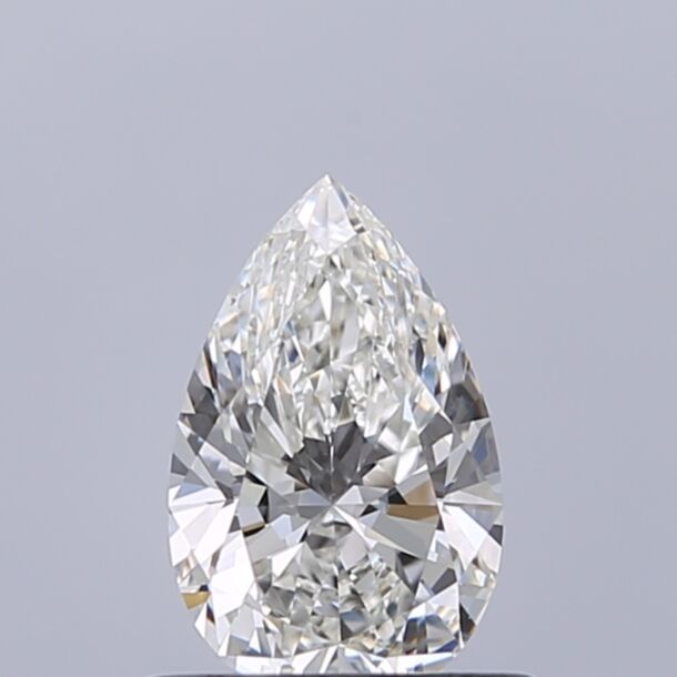 0.56 Karaat Natuurlijke Diamant met een Peer vorm, Kleur H, Zuiverheid VVS1