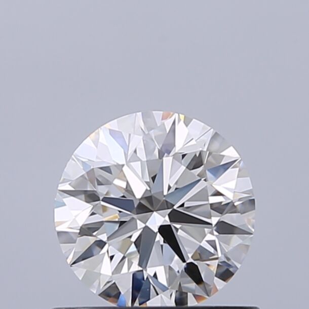 0.7 Carat Natural Diamond, Round Cut, Color F, Clarity VVS1
