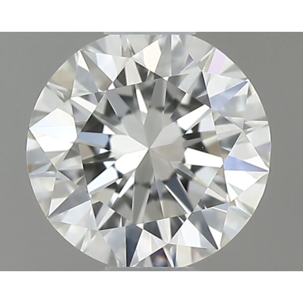 0.41 Carat Natural Diamond, Round Cut, Color H, Clarity VVS1