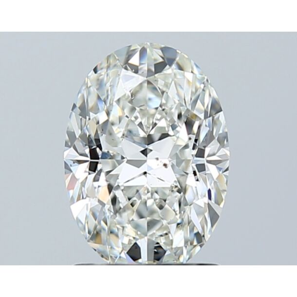 1.5 Carat Natural Diamond, Oval Cut, Color I, Clarity SI1