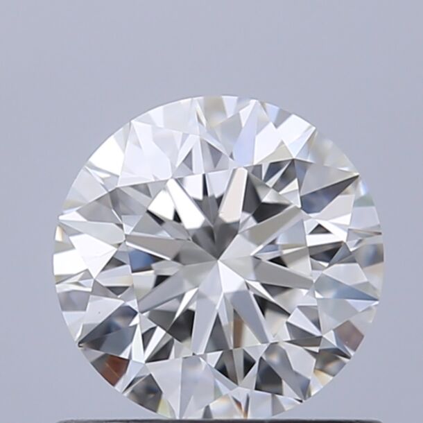 0.8 Carat Natural Diamond, Round Cut, Color F, Clarity VS1
