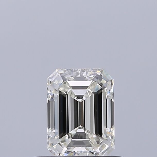 0.5 Carat Natural Diamond, Emerald Cut, Color G, Clarity VVS2