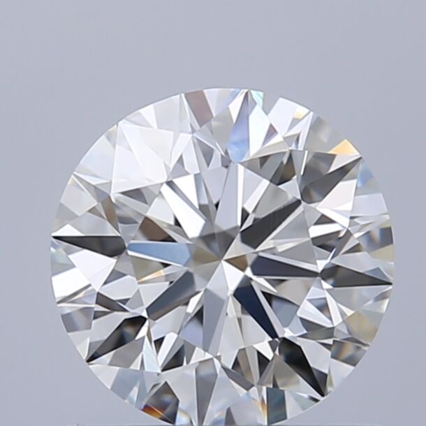 0.9 Carat Natural Diamond, Round Cut, Color E, Clarity VVS1