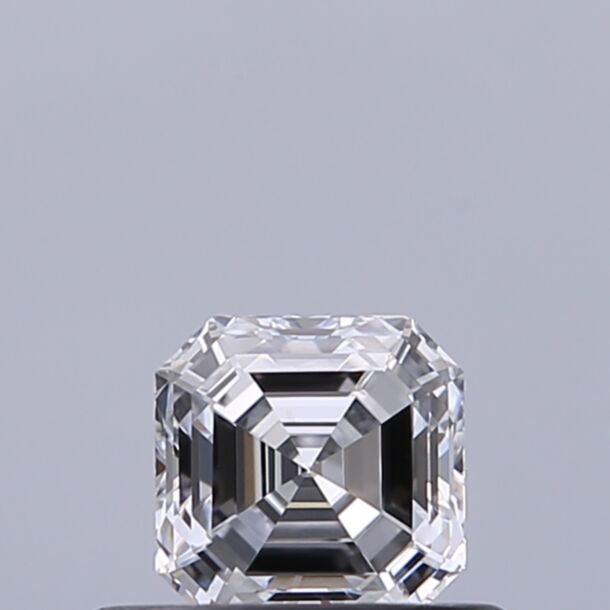 0.4 Carat Diamant Naturel de taille Asscher, Couleur D, Pureté VVS2