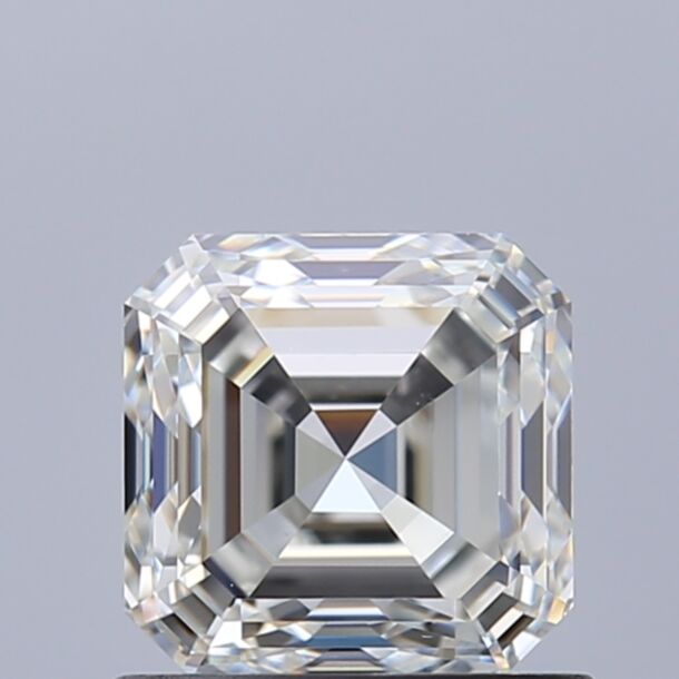 1 Carat Diamant Naturel de taille Asscher, Couleur G, Pureté VS1