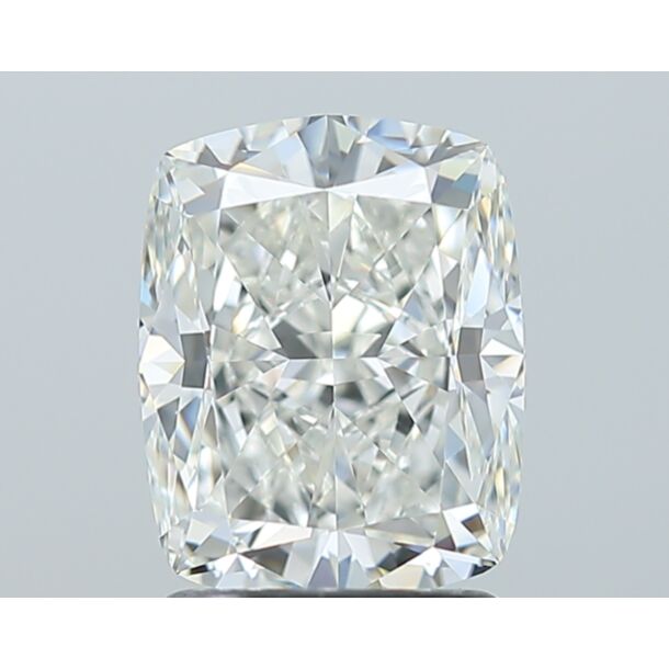 2.01 Carat Natural Diamond, Cushion Cut, Color H, Clarity VVS2