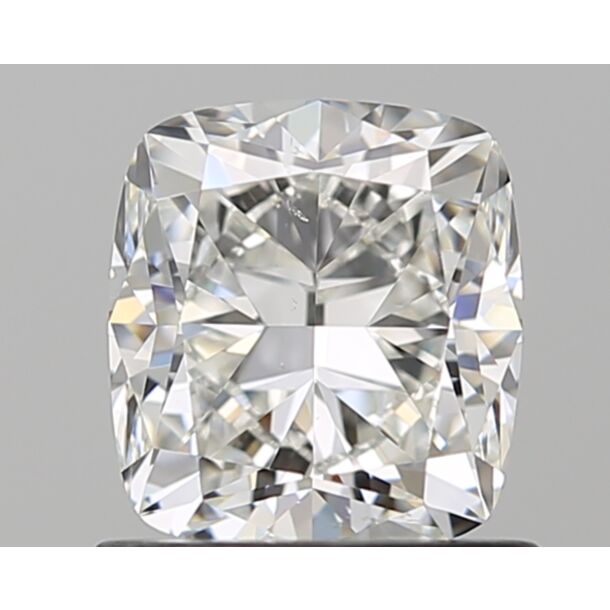 1.01 Carat Natural Diamond, Cushion Cut, Color H, Clarity SI1