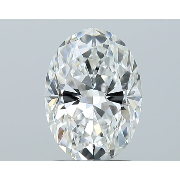 1.7 Carat Natural Diamond, Oval Cut, Color F, Clarity VS2