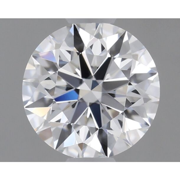 0.37 Carat Natural Diamond, Round Cut, Color G, Clarity IF