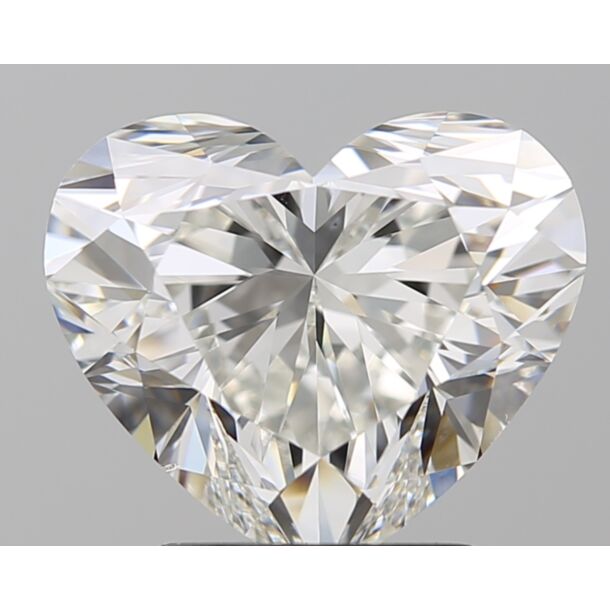 3.01 Karaat Natuurlijke Diamant met een Hart vorm, Kleur H, Zuiverheid VS2