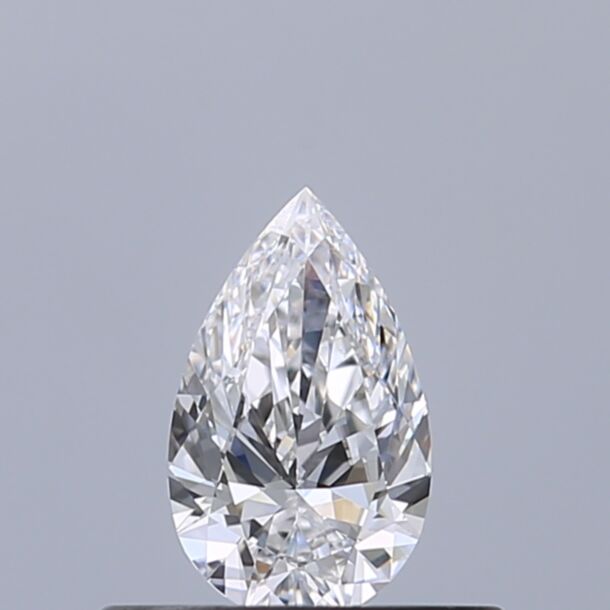 0.31 Carat Natural Diamond, Pear Cut, Color E, Clarity VVS1