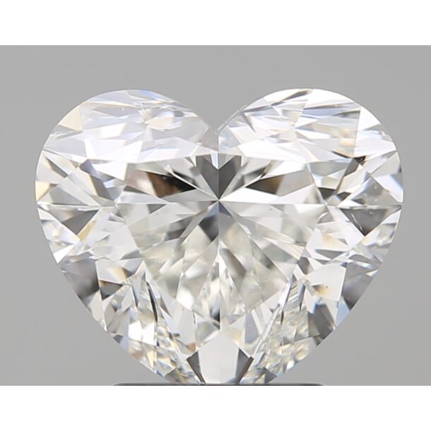 3.02 Karat Natürlicher Diamant Im Herzschliff, Farbe H, Reinheit SI1