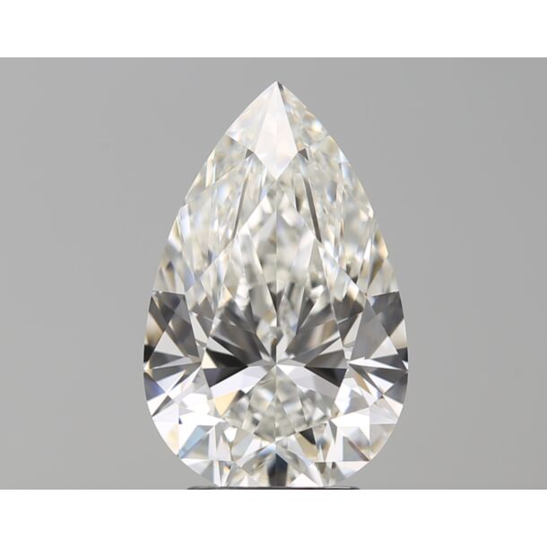 4.02 Carat Diamant Naturel de taille Poire, Couleur H, Pureté VS1
