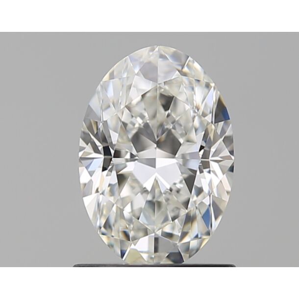 1.08 Carat Natural Diamond, Oval Cut, Color G, Clarity IF