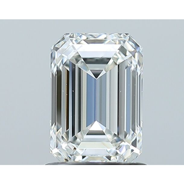 1.21 Carat Diamant Naturel de taille émeraude, Couleur G, Pureté VS1