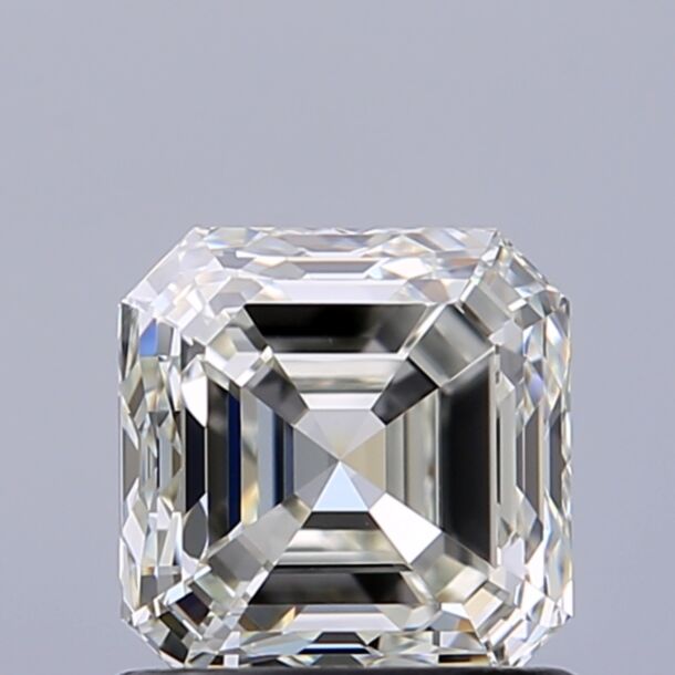 1.01 Carat Diamant Naturel de taille Asscher, Couleur H, Pureté IF