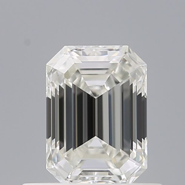 0.52 Karat Natürlicher Diamant Im Smaragdschliff, Farbe F, Reinheit IF