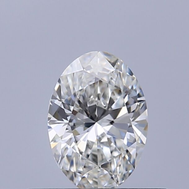 0.35 Carat Natural Diamond, Oval Cut, Color F, Clarity VVS1