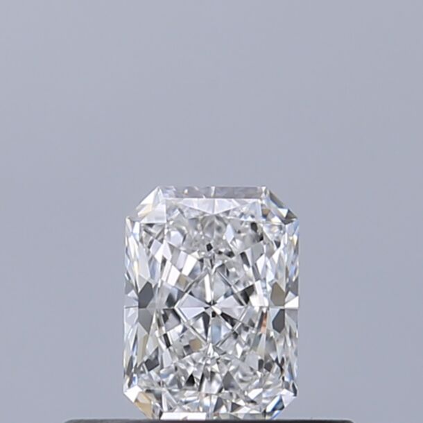 0.3 Carat Natural Diamond, Radiant Cut, Color D, Clarity IF