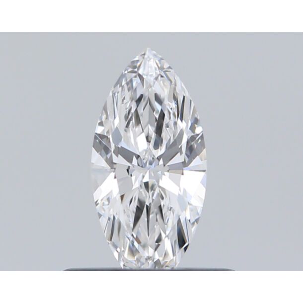 0.37 Carat Natural Diamond, Marquise Cut, Color E, Clarity IF